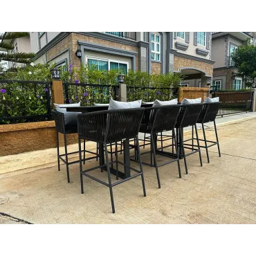 Aruba 8 Chair Bar Dining Set