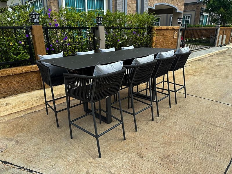 Aruba 8 Chair Bar Dining Set
