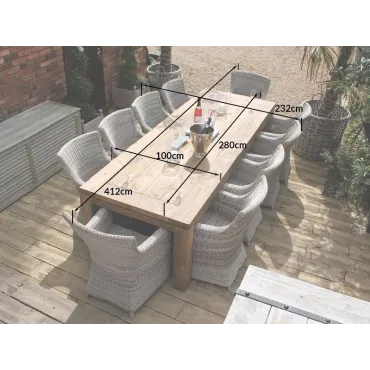 York 10 Chair Dining Set