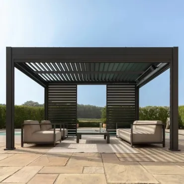 Garden Pergolas Eden Pergola 4m x 4m frame only LED & Motorised