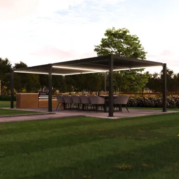 Como Pergola 7.8m x 4m Frame LED