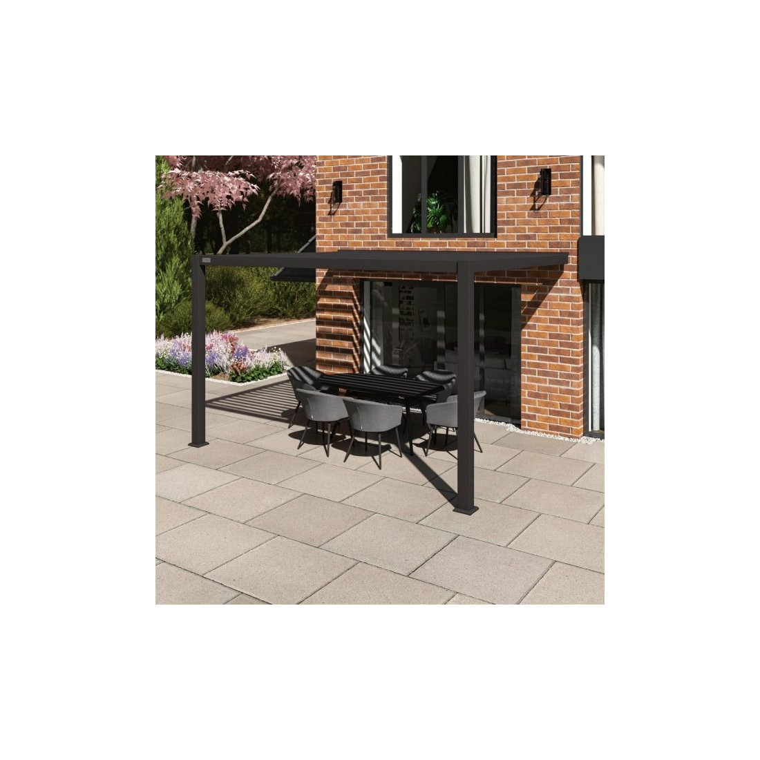 Como Wall mounted 3m x 4m Pergola  - 6