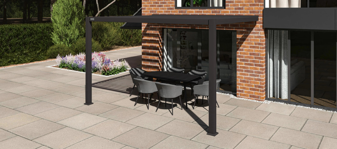 Como Wall mounted 3m x 4m Pergola  - 1