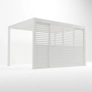Titan Sliding Shuttered Doors For 4m Pergola