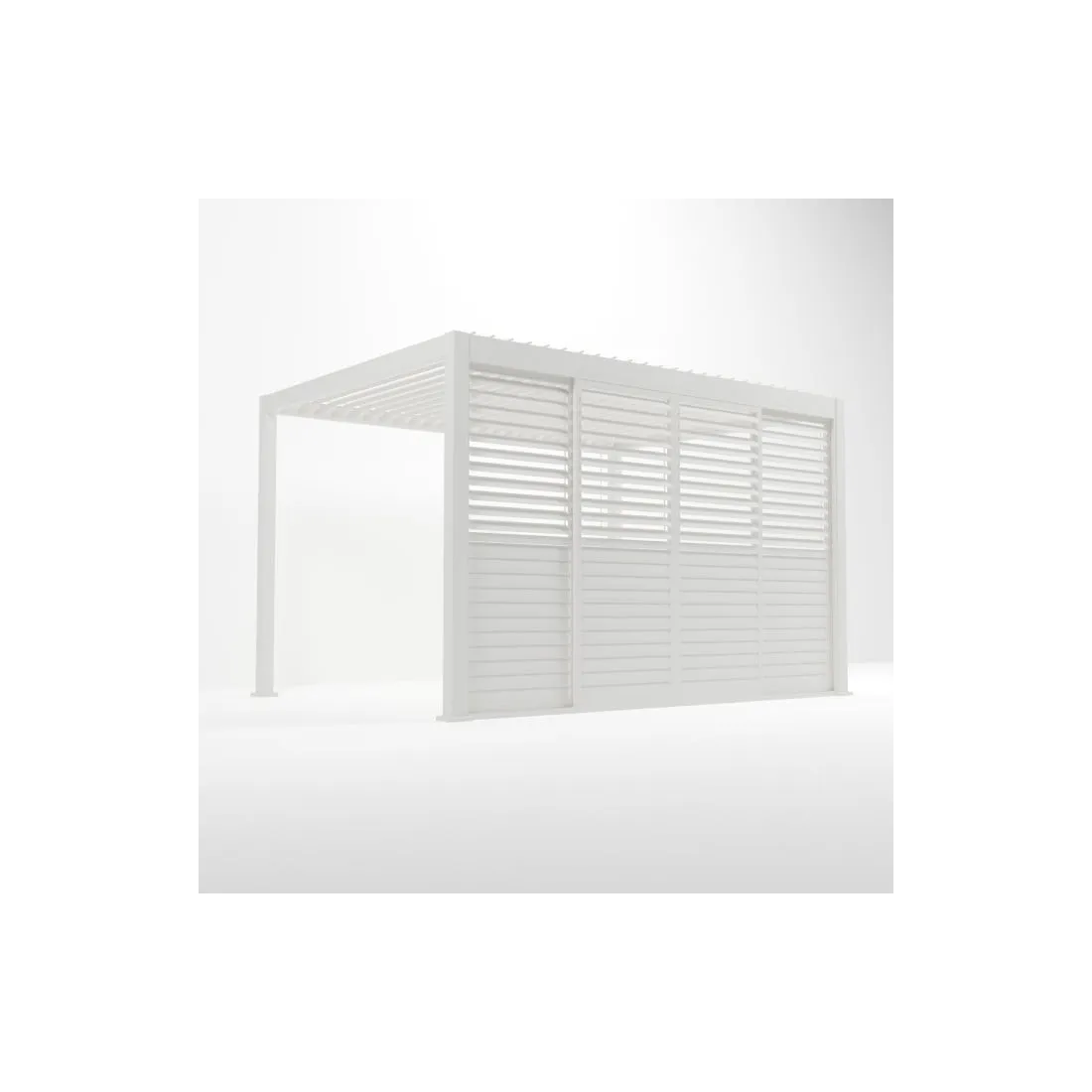 Aluminium Pergolas Titan 4m Aluminium Shuttered Louvre Sliding System