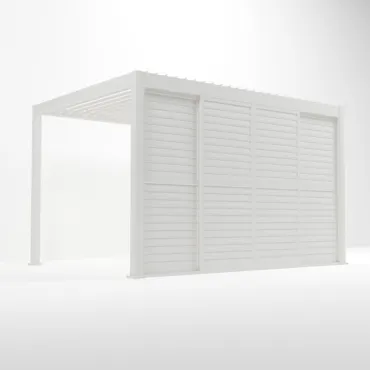 Titan Sliding Shuttered Doors For 4m Pergola
