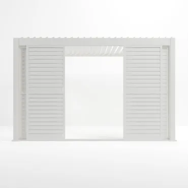 Aluminium Pergolas Titan 4m Aluminium Shuttered Louvre Sliding System