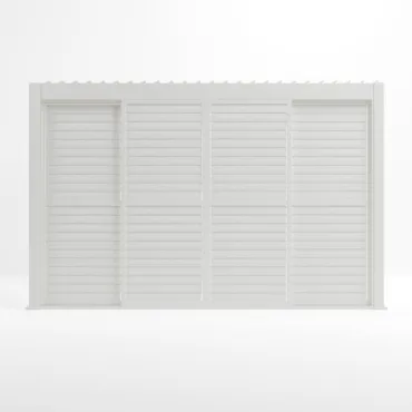 Aluminium Pergolas Titan 4m Aluminium Shuttered Louvre Sliding System