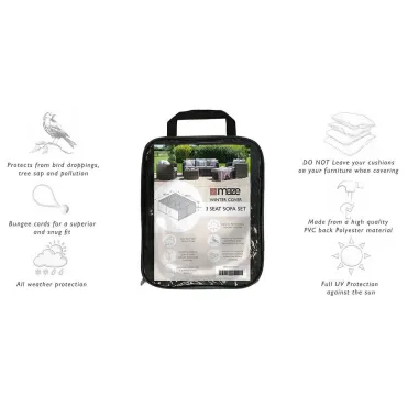 3 Seat Sofa Set - Garden Furniture Cover