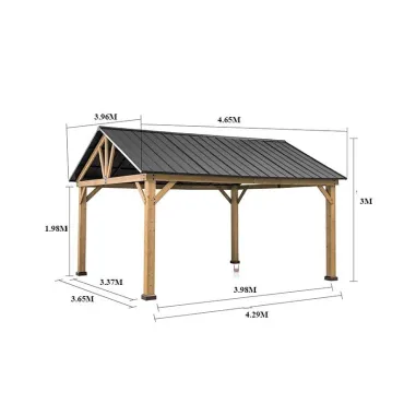 Cedar Hard Top Gazebo | 4.MX4.65M