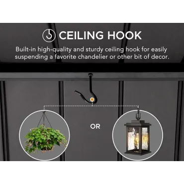 Wooden Gazebos Cedar Hard Top Gazebo | 4.MX4.65M