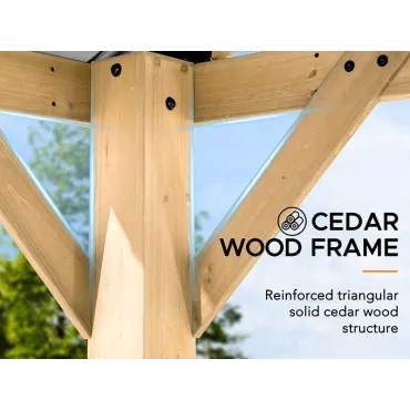 Wooden Gazebos Cedar Hard Top Gazebo | 4.MX4.65M