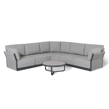 Jude Rope Aluminium Corner Sofa