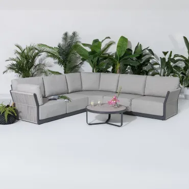 Home Jude Rope Aluminium Corner Sofa