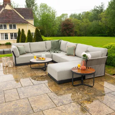 Jude Rope Left Handed Large Corner Chaise Sofa