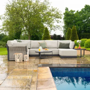Jude Rope Left Handed Large Corner Chaise Sofa