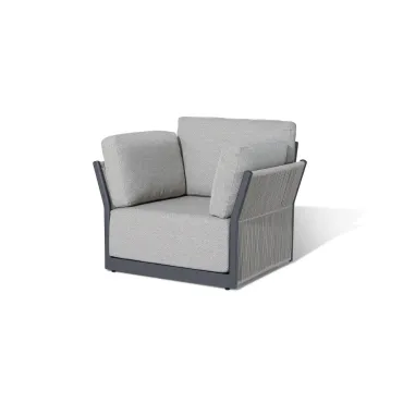 Jude Rope Aluminium Lounging Armchair