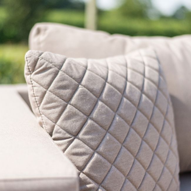 Scatter Cushions x 2 Quilted - Taupe