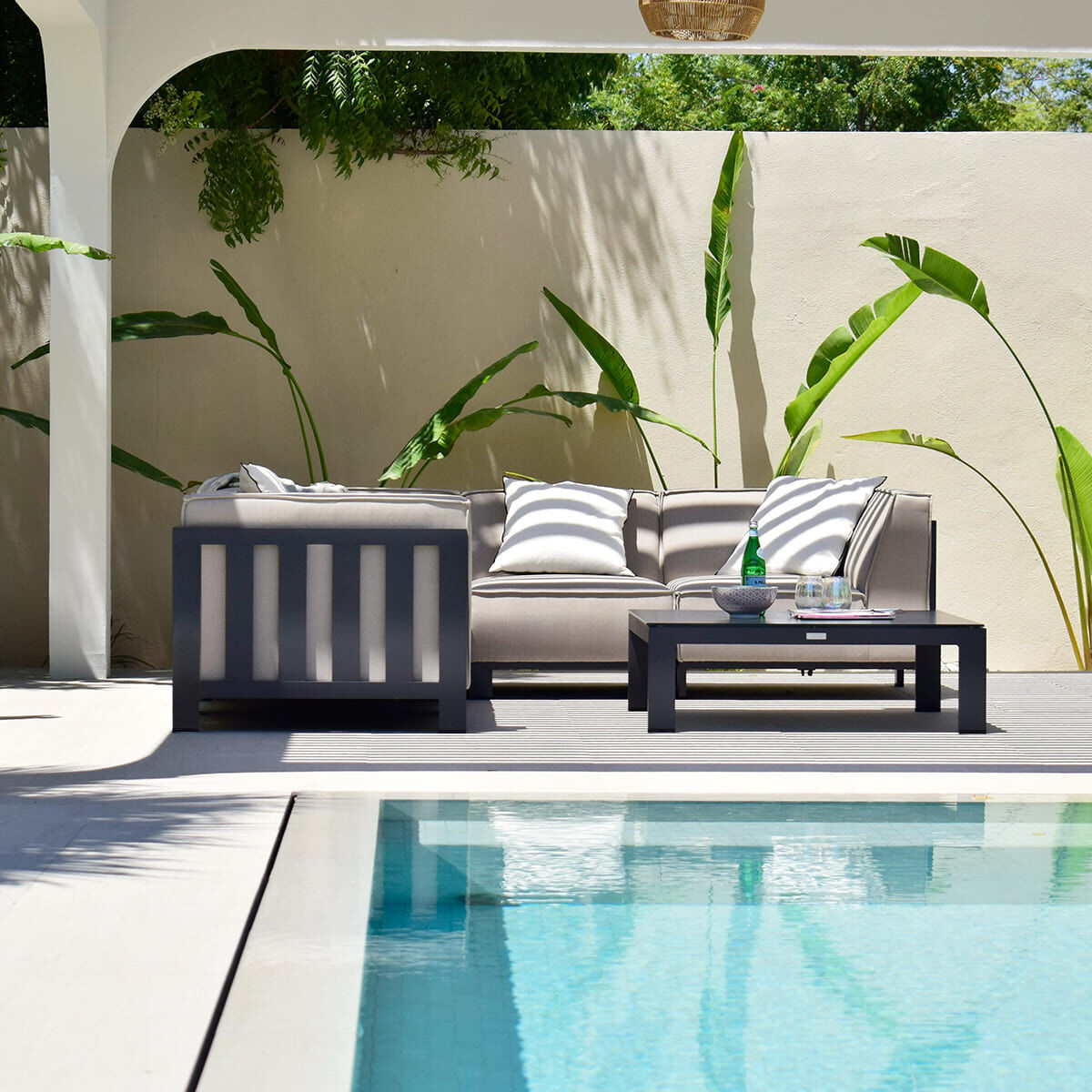 Ibiza Small Corner Sofa Set & Square Coffee Table