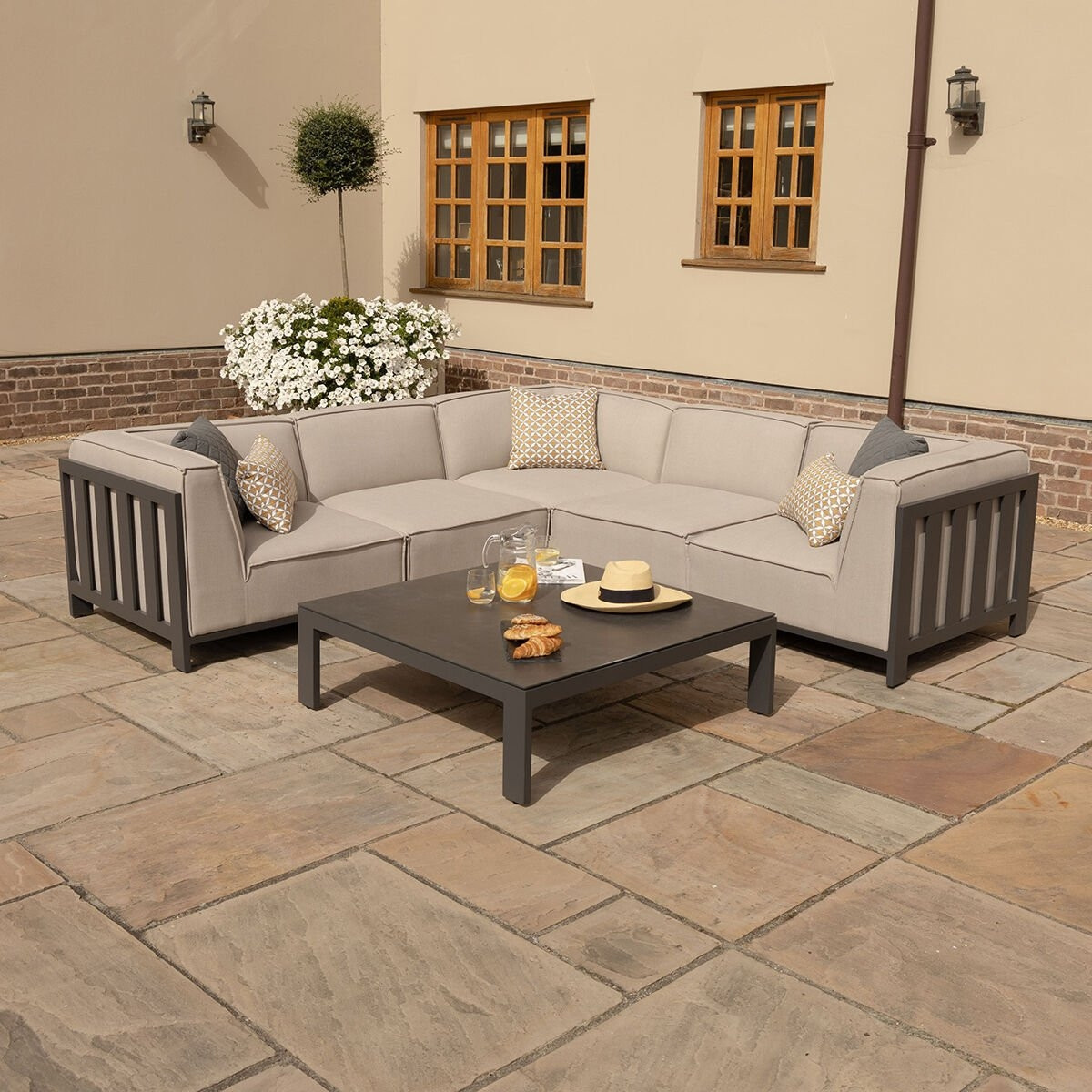 Ibiza Small Corner Sofa Set & Square Coffee Table
