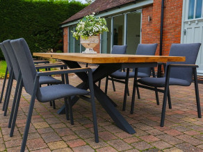 Aluminium Outdoor Dining Mandalay 6 Chair Dining Set