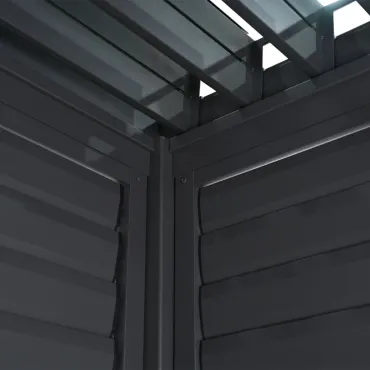 Aluminium Pergolas Titan 1. 2 Aluminium Louvres Adjustable Side Wall for 3.6m