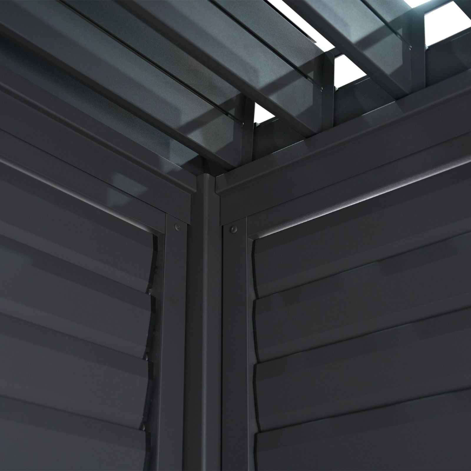 Titan 1.2 Aluminium Louvres Adjustable Side Wall for 3.6m
