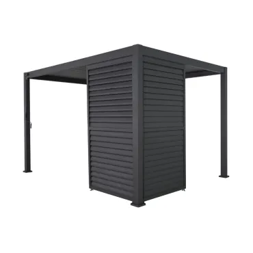 Titan 1.2 Aluminium Louvres Adjustable Side Wall for 3.6m