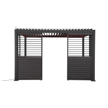 Titan 1.2 Aluminium Louvres Adjustable Side Wall for 3.6m