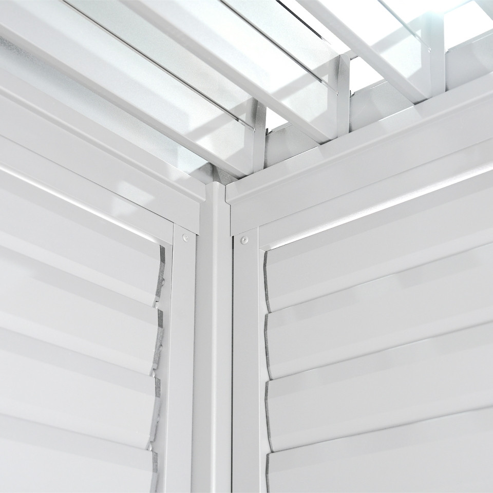 Titan 1.2 Aluminium Louvres Adjustable Side Wall for 3.6m