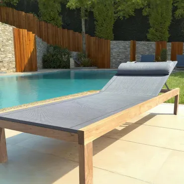 Sahara Teak Sun Lounger | FSC® Certified - 2