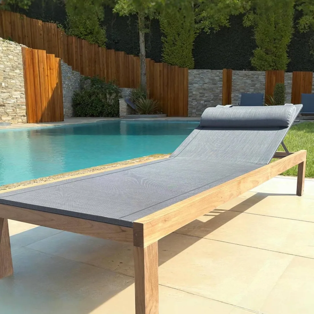Sahara Teak Sun Lounger | FSC® Certified - 2 Sahara Teak Sun Lounger | FSC® Certified - 2