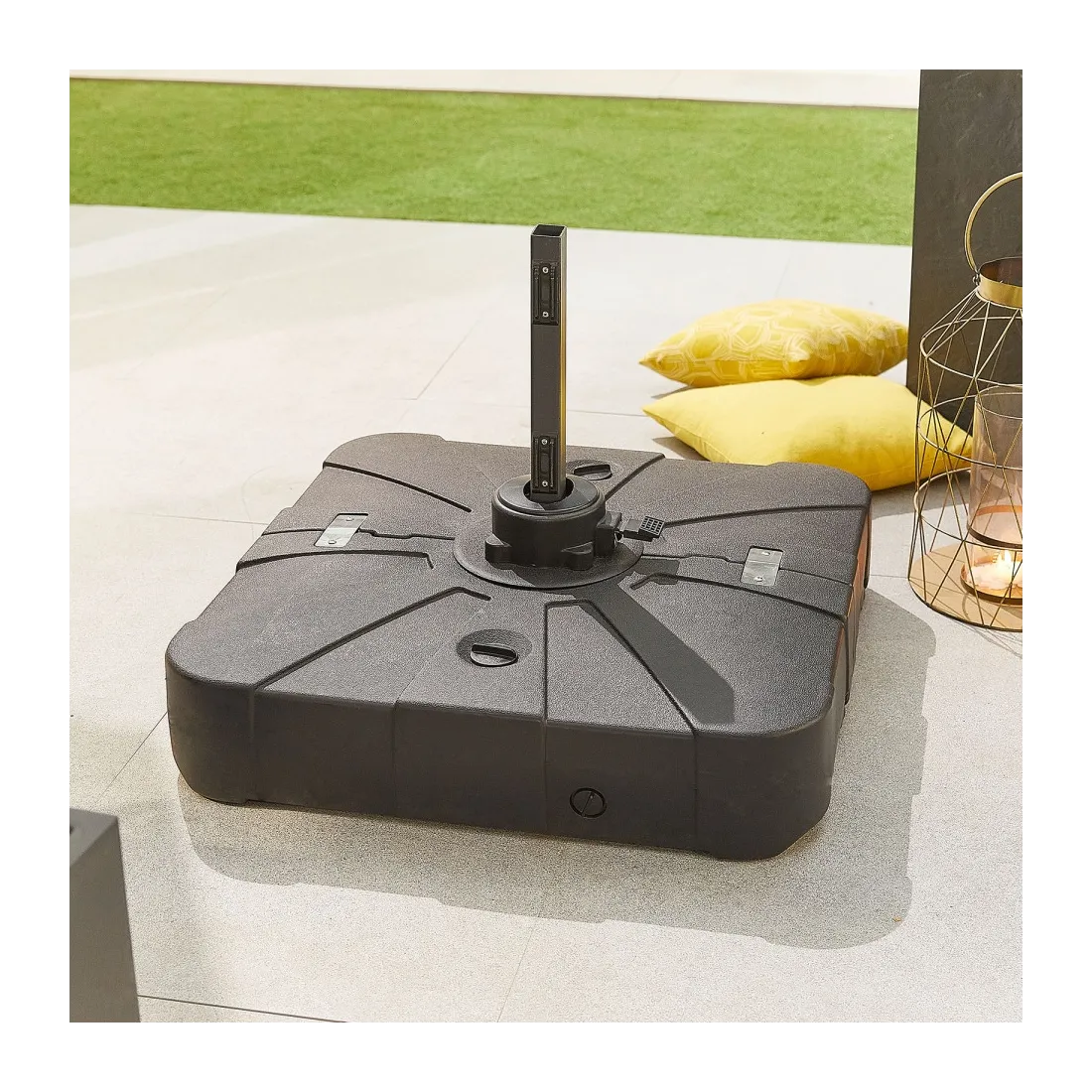 Parasol Bases 100L Sand & Water Fillable Cantilever Parasol Base with Wheels