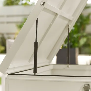 Storage Boxes Medium Aluminium Storage Box in Chalk White