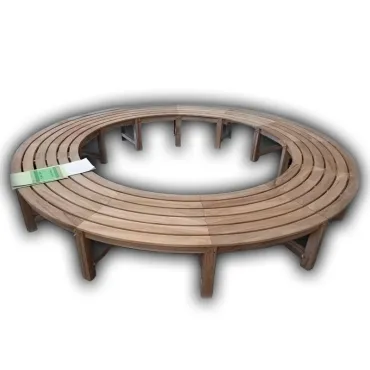 Curved Backless Bench