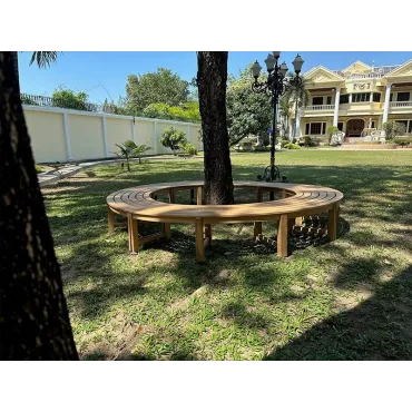 Curved Backless Bench