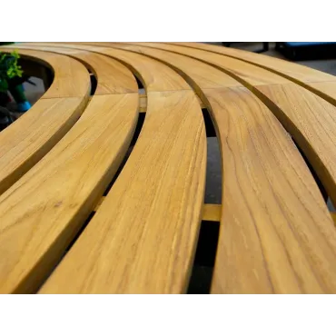 Curved Backless Bench
