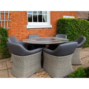 Meteor London 6 Chair Dining Set