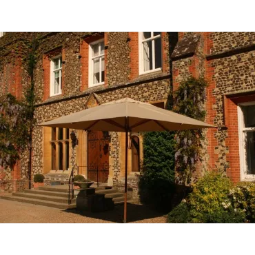 Bamboo 3.5m x 2.5m Rectangular Parasol Beige