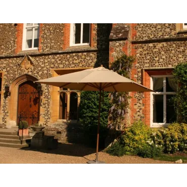 Bamboo 3.5m x 2.5m Rectangular Parasol Beige