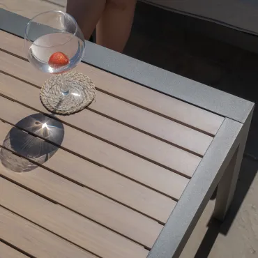 Vancouver 3 Seat Aluminium Sofa Set with Rectangular Coffee Table