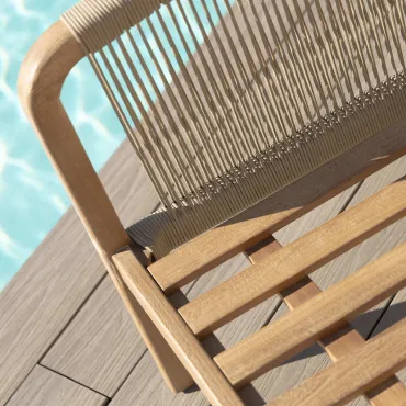 Martinique Rope Weave Lounge Set & Round Coffee Table