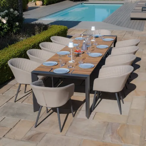 Jakarta Teak Extending 6 - 10 Seat Rectangular Dining Table - 13 Jakarta Teak Extending 6 - 10 Seat Rectangular Dining Table - 13