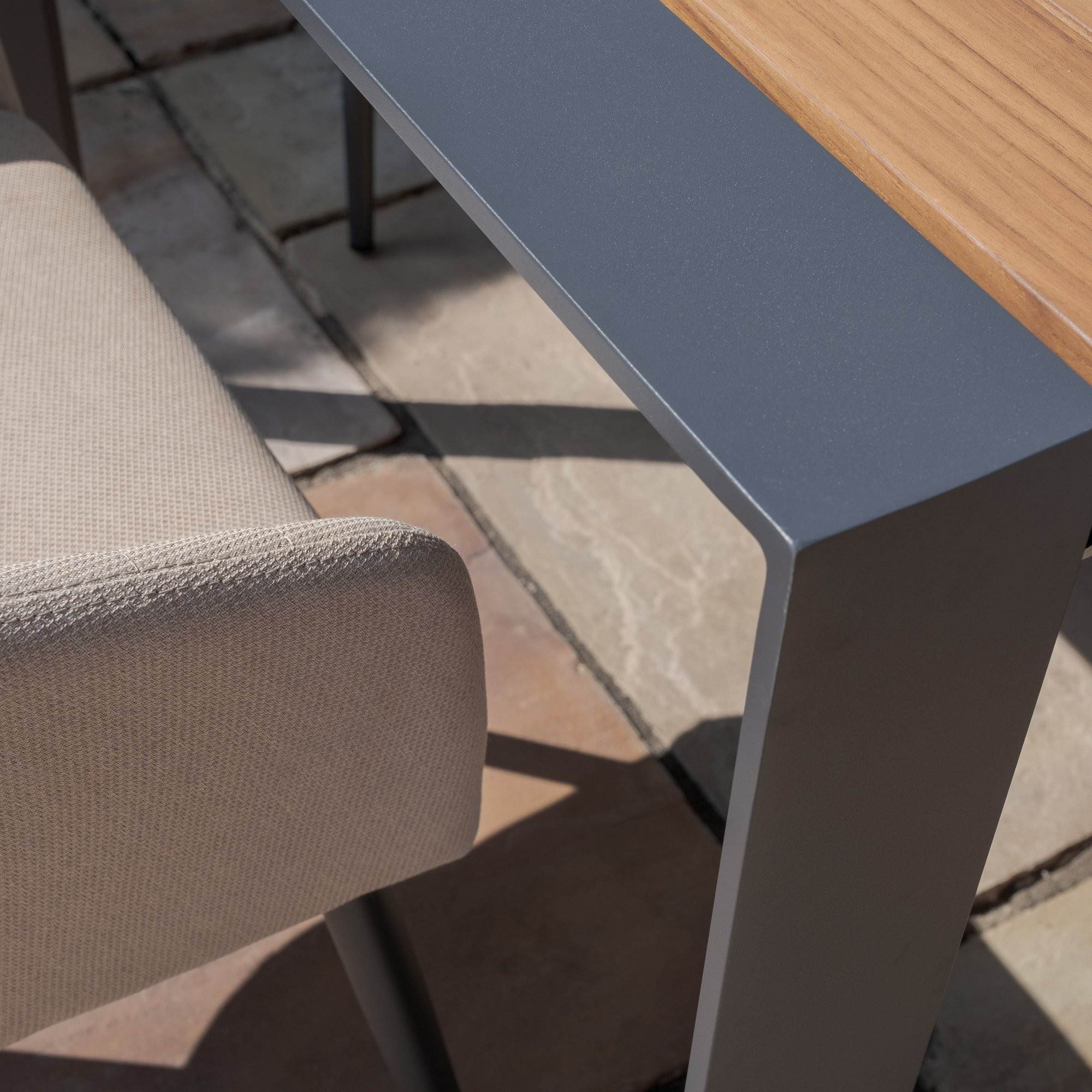 Ambition 6-10 Seat Jakarta Teak Extending Dining Table Set