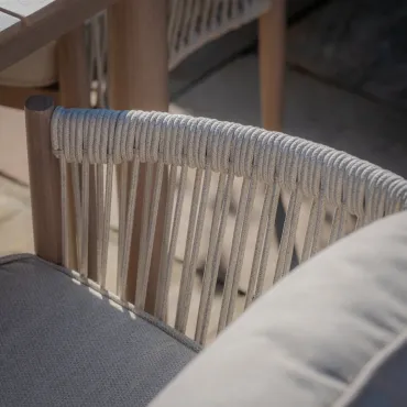 Havana Rope Weave 8 Seat Square Dining Set