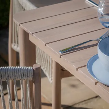 Havana Rope Weave 8 Seat Square Dining Set