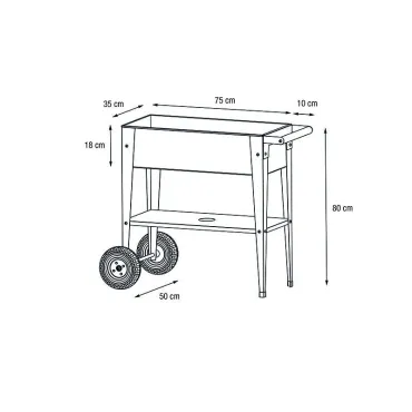 Urban Garden Trolley | Red