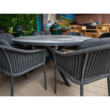 Aluminium Outdoor Dining Santiago 6 Chair Dining Set