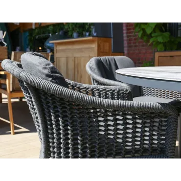Aluminium Outdoor Dining Santiago 6 Chair Dining Set