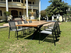 Aluminium Outdoor Dining Timor Marbella 8 Chair Dining Set | FSC® Certified